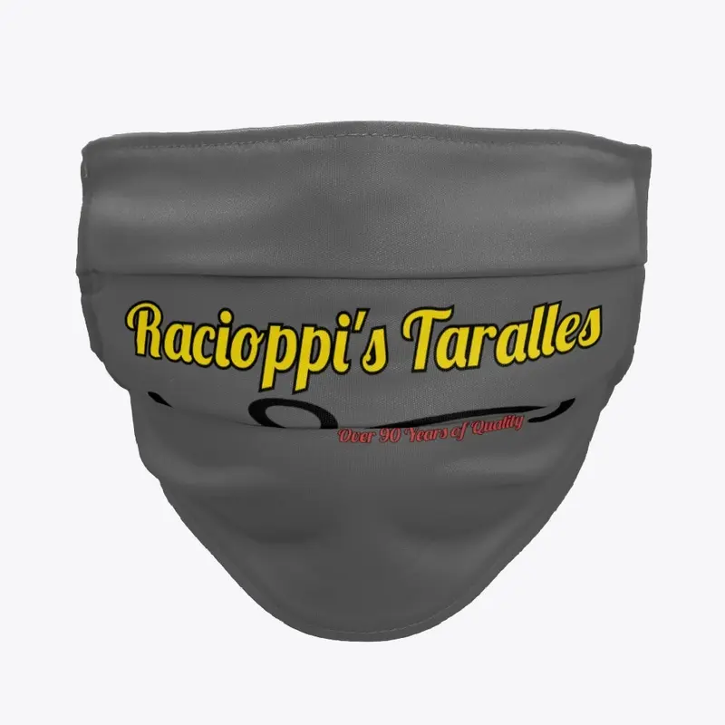 Racioppi's Black Writing Face Mask